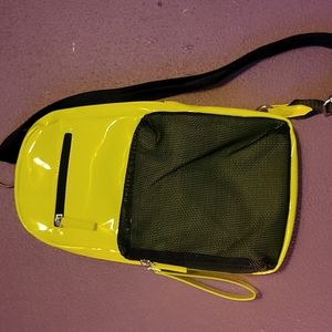 Neon green shoulder bag